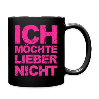 Bartleby der Schreiber - Ich möchte lieber nicht - Tasse einfarbig - Schwarz - Rechts