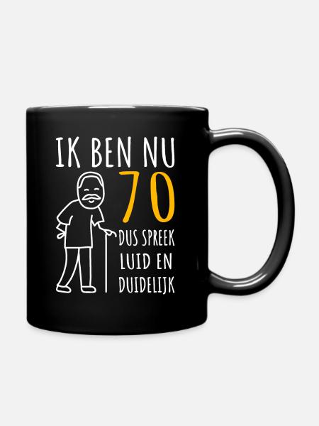 70 jaar man 70ste verjaardag Ik Ben Nu 70e cadeau - Mok uni - zwart
