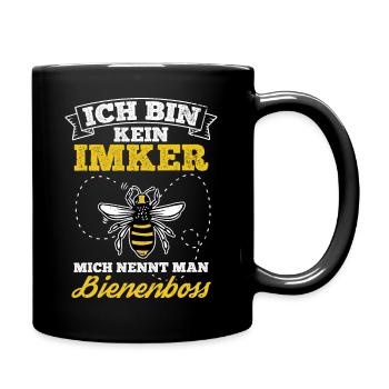 Ich Bin Kein Imker Mich Nennt Man Bienenboss Biene - Tasse einfarbig - Schwarz - Rechts