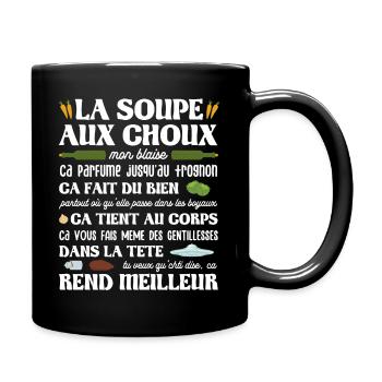 louis de funes la soupe au choux film - Mug uni - noir - Droite