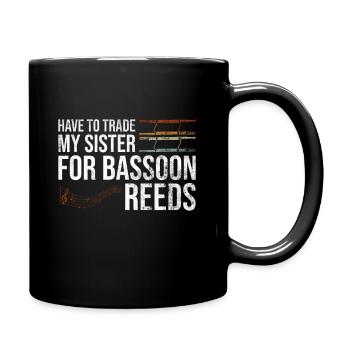 Fagott Orchester Und Fagott Blasinstrument - Tasse einfarbig - Schwarz - Rechts