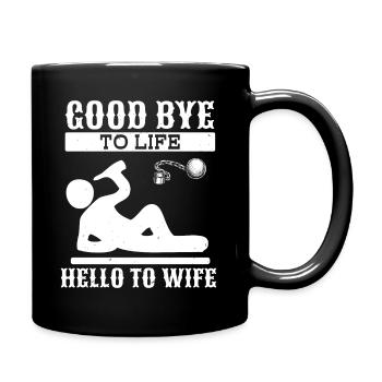 ADIEU À LA VIE BONJOUR À LA FEMME 2 - Mug uni - noir - Droite