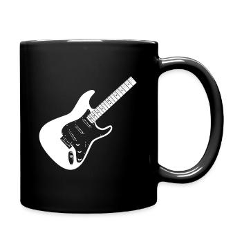 Gitarre - Tasse einfarbig - Schwarz - Rechts
