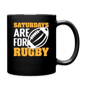 SAMSTAGS IST FÜR RUGBY - Tasse einfarbig - Schwarz - Rechts