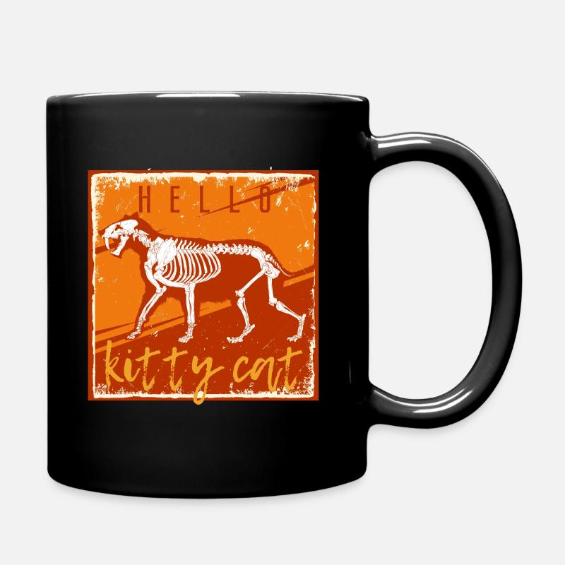 Smilodon - Sabertooth Cat - Fossil - Palaeontology - Tasse einfarbig - Schwarz