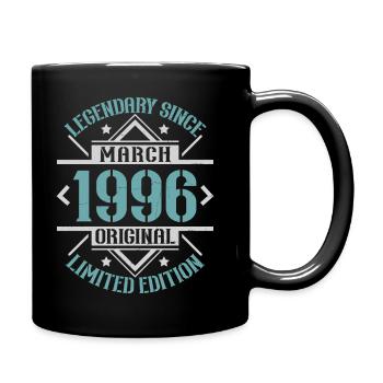 Legendär seit März 1996 limitierte Auflage - Tasse einfarbig - Schwarz - Rechts