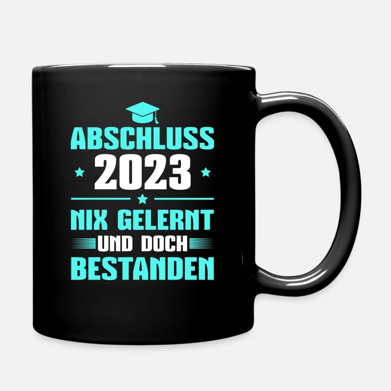Abschluss 2023 Mittlere Reife Abschlussprüfung - Tasse einfarbig - Schwarz