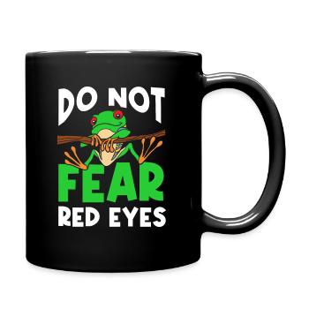 Rotäugiger Laubfrosch Niedliches - Tasse einfarbig - Schwarz - Rechts