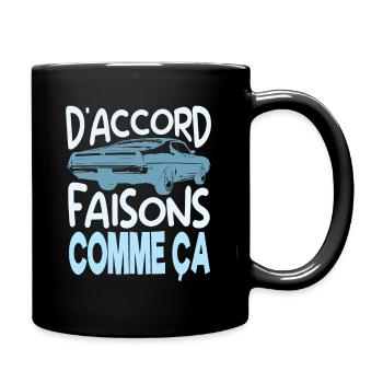 D'accord faisons comme ca oss 117 réplique film - Mug uni - noir - Droite