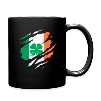 IRLANDE DRAPEAU IRLANDAIS ÉIRE TRÈFLE IRLANDE - Mug uni - noir - Droite