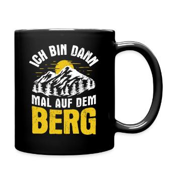 Berge Wanderer Natur Liebhaber Wandern Bergsteiger - Tasse einfarbig - Schwarz - Rechts