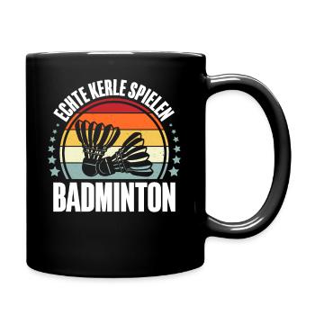Badminton - Tasse einfarbig - Schwarz - Rechts