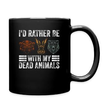 Sterbender Kunstjäger Und Präparatoren Taxidermist - Mug uni - noir - Droite