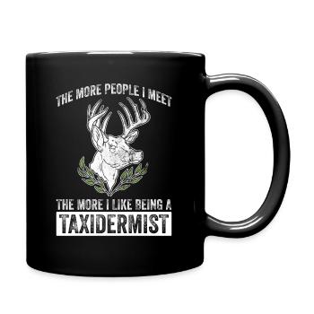 Taxidermie Präparator Tiermontage - Tasse einfarbig - Schwarz - Rechts