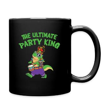 Carnaval Carnaval T-rex Dinosaure Party King - Mug uni - noir - Droite