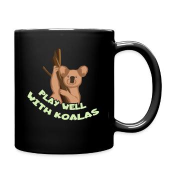 Koala-Liebhaber Koala-Flüsterer Tier-Pflanzenfress - Tasse einfarbig - Schwarz - Rechts