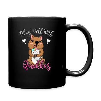 Quokka Lover Quokka Chuchoteur Animal de la faune - Mug uni - noir - Droite