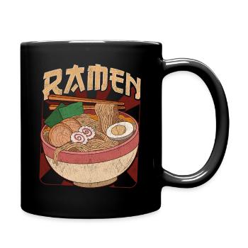 A Japanese Ramen - Full Colour Mug - black - Right