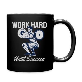 Work Hard until Success - Full Colour Mug - black - Right