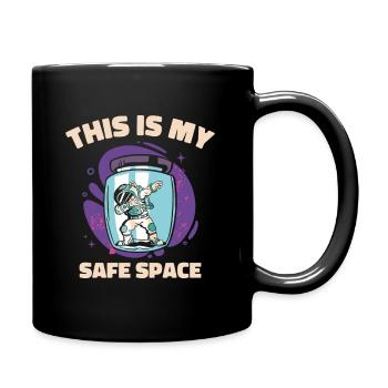 Weltraum Astronaut Starry Mystische Astronomie - Tasse einfarbig - Schwarz - Rechts