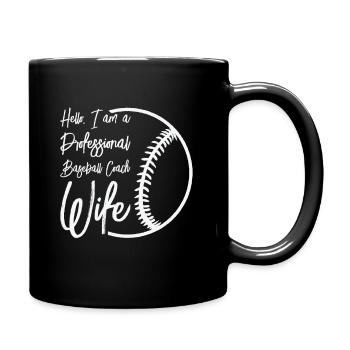 Baseball-Trainerin Ehefrau Berufstätige Mutter - Tasse einfarbig - Schwarz - Rechts