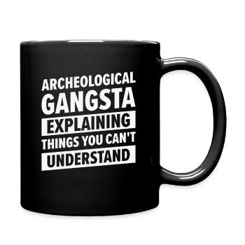 Archéologie Gangsta Histoire humaine - Mug uni - noir - Droite