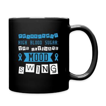 Diabetic Pancreas Diabetes Awareness - Full Colour Mug - black - Right