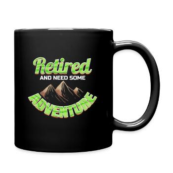 Logo retiré et besoin d’aventure en montagne - Mug uni - noir - Droite