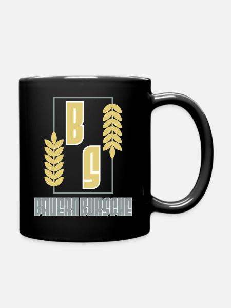 Bauernbursche - Tasse einfarbig - Schwarz