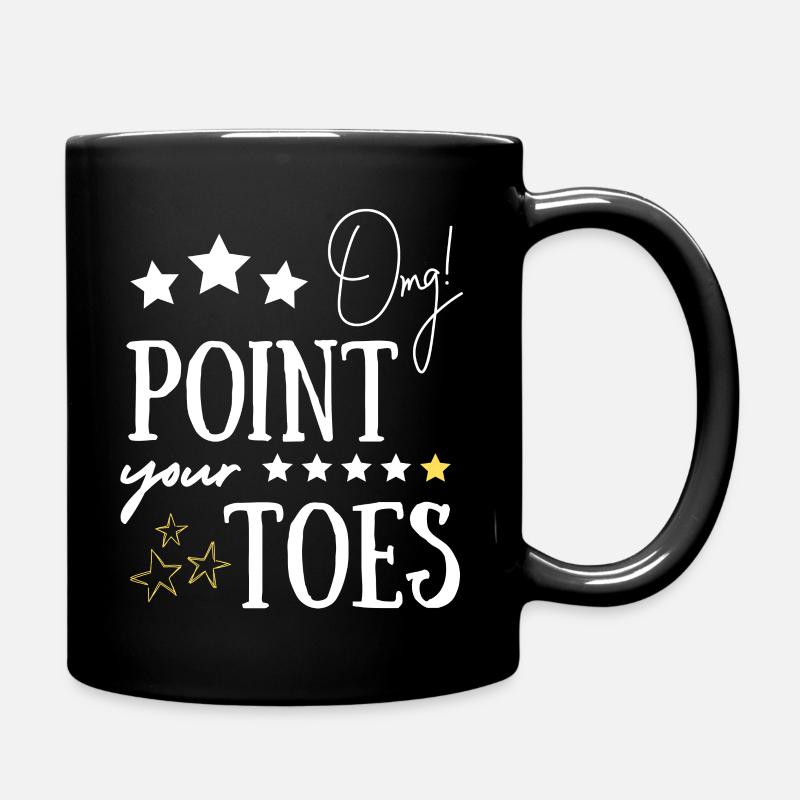 OMG Point Your Toes - Full Colour Mug - black