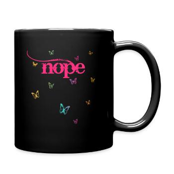 NOPE - ne soyez pas un béni-oui-oui! - Mug uni - noir - Droite