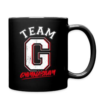 Team G Gymnasium - Schulkind Schulwechsel Schule S - Tasse einfarbig - Schwarz - Rechts