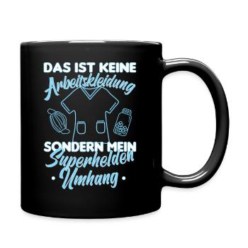 Arzthelferin MFA Krankenschwester Pflegekraft crna - Tasse einfarbig - Schwarz - Rechts
