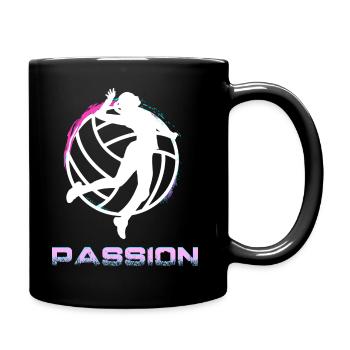 Volleyball - Full Colour Mug - black - Right