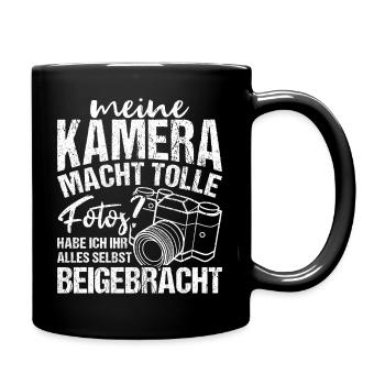Kamera Fotografie Spruch Kamera Freunde Fotografie - Tasse einfarbig - Schwarz - Rechts