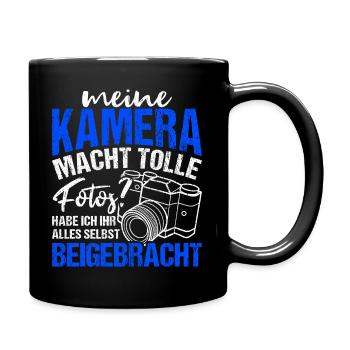 Kamera Fotografie Spruch Lichtbildner Geschenk Fot - Tasse einfarbig - Schwarz - Rechts