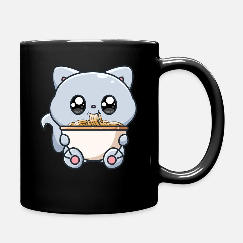 Cute Cat - Full Colour Mug - black