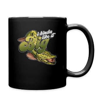 Hechtangler Hechte Angeln Spinnfischen - Full Colour Mug - black - Right