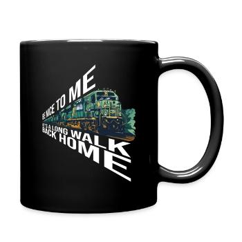 Eisenbahnlokarbeiter Und Eisenbahningenieur - Full Colour Mug - black - Right