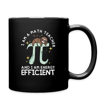 Humour - Professeur de maths et économe en énergie - Mug uni - noir - Droite