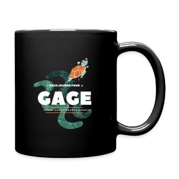 GAGE, Grand Amour Grande Energie - Mug uni - noir - Droite