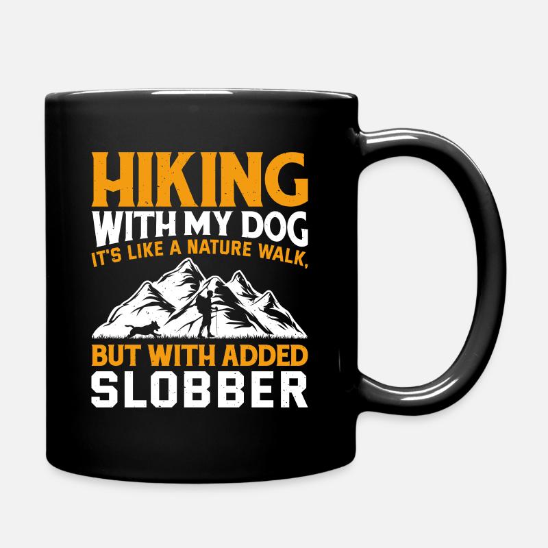 Randonnée avec mon chien Randonnée en montagne - Mug uni - noir