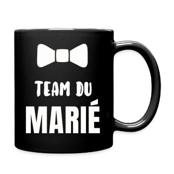 Team du marié - Mug uni - noir - Droite