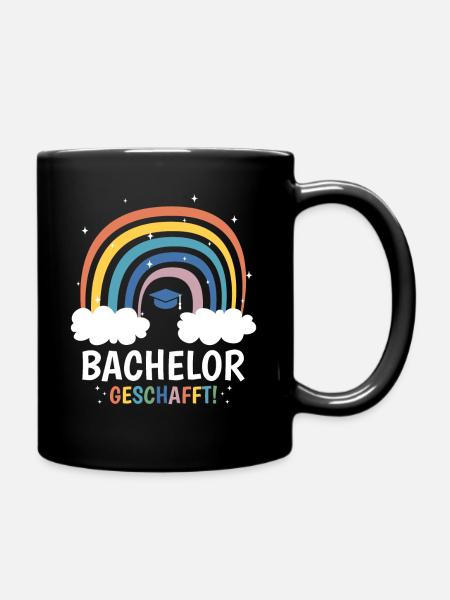 Bachelor Absolventin - Tasse einfarbig - Schwarz