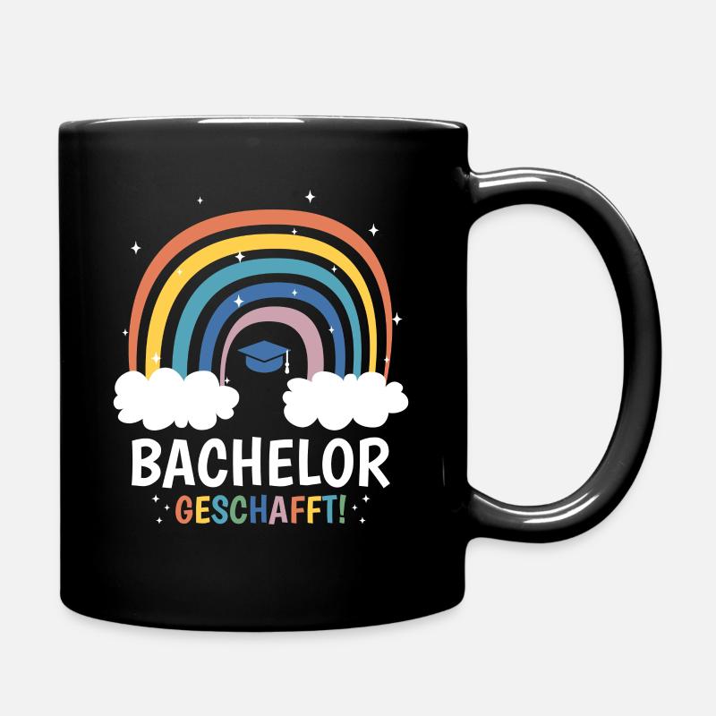 Bachelor Absolventin - Tasse einfarbig - Schwarz