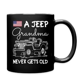Une grand-mère ne vieillit jamais - Mug uni - noir - Droite