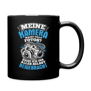 Kamera Fotografie Spruch Lichtbildner Geschenk Fot - Tasse einfarbig - Schwarz - Rechts