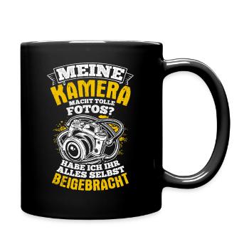 Kamera Fotografie Spruch Kamera Freunde Fotografie - Tasse einfarbig - Schwarz - Rechts
