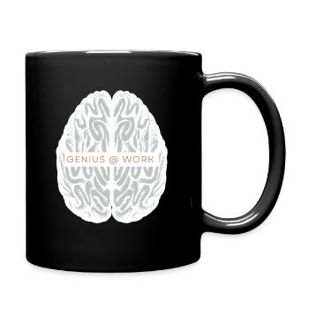 A genius at work as an engineer, as - Full Colour Mug - black - Right