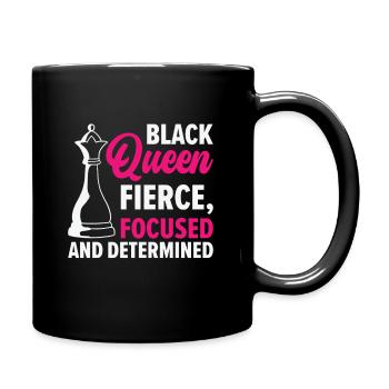 International Women's Day African American Black - Full Colour Mug - black - Right